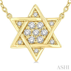 Star Of David Petite Diamond Fashion Pendant