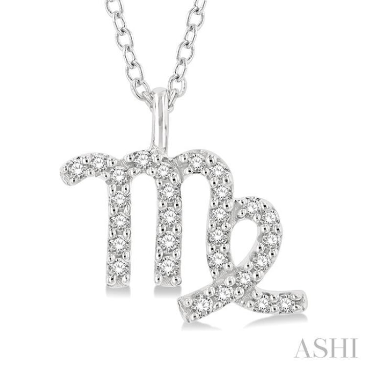 Virgo Zodiac Diamond Pendant