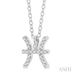 Pisces Zodiac Diamond Pendant