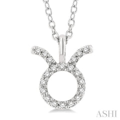 Taurus Zodiac Diamond Pendant