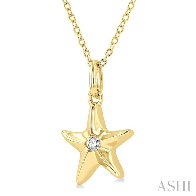 Starfish Petite Diamond Fashion Pendant