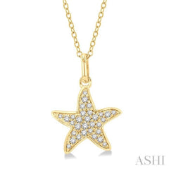 Starfish Petite Diamond Fashion Pendant