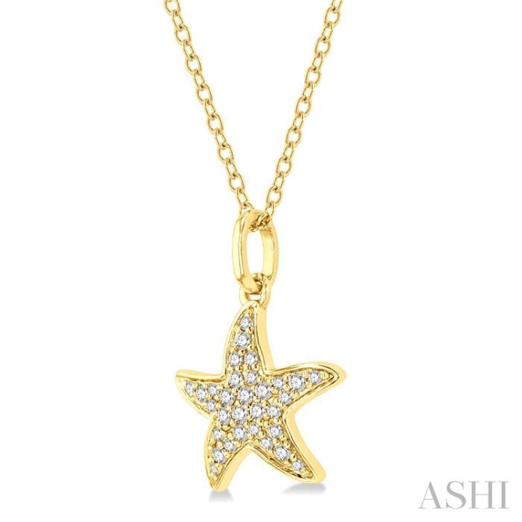 Starfish Petite Diamond Fashion Pendant