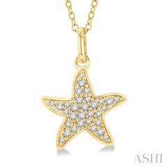 Starfish Petite Diamond Fashion Pendant