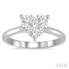 Heart Shape Lovebright Essential Diamond Ring