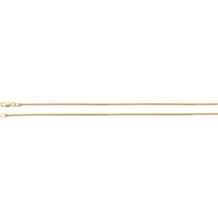 14K Yellow 1.25 mm Wheat 18" Chain