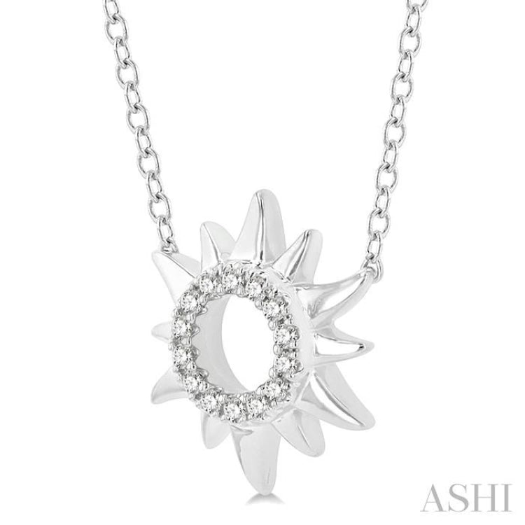 Sunburst Petite Diamond Fashion Pendant