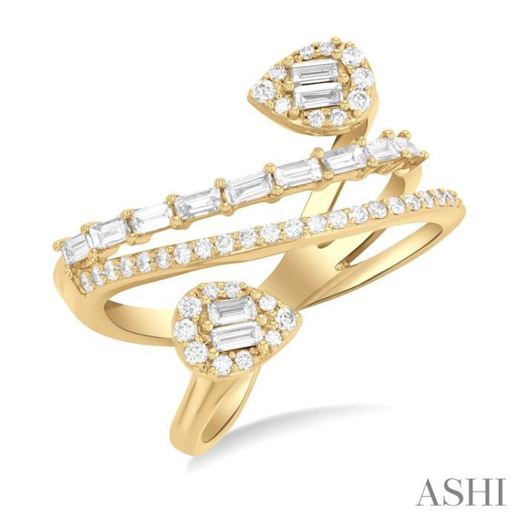 Pear Shape Fusion Diamond Fashion Ring