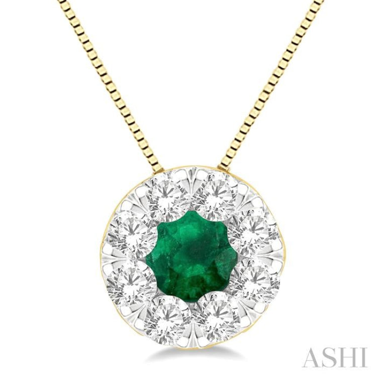 Lovebright Gemstone & Diamond Pendant