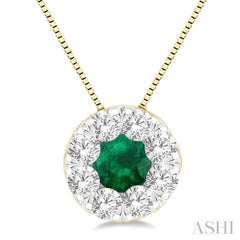 Lovebright Gemstone & Diamond Pendant