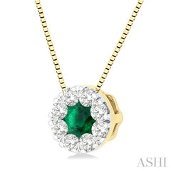 Lovebright Gemstone & Diamond Pendant