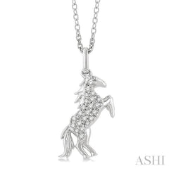 Horse Petite Diamond Fashion Pendant