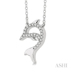 Dolphin Petite Diamond Fashion Pendant