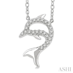 Dolphin Petite Diamond Fashion Pendant