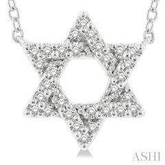 Star Of David Petite Diamond Fashion Pendant