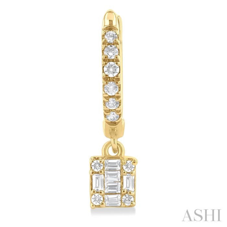 Fusion Petite Diamond Huggie Fashion Earrings