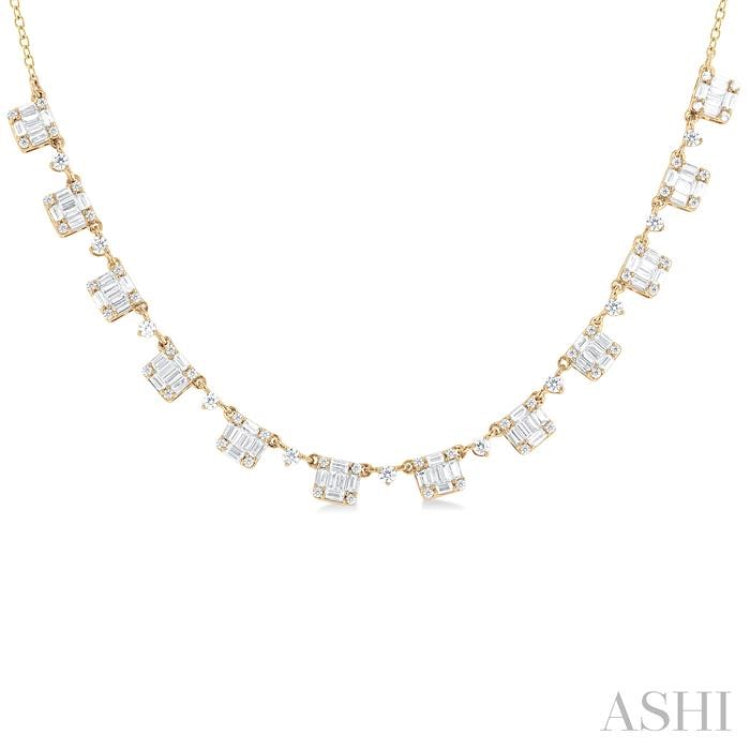 Halfway Fusion Diamond Necklace