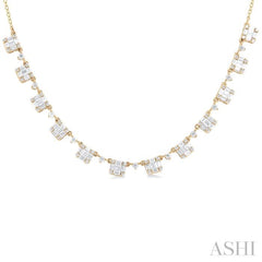 Halfway Fusion Diamond Necklace