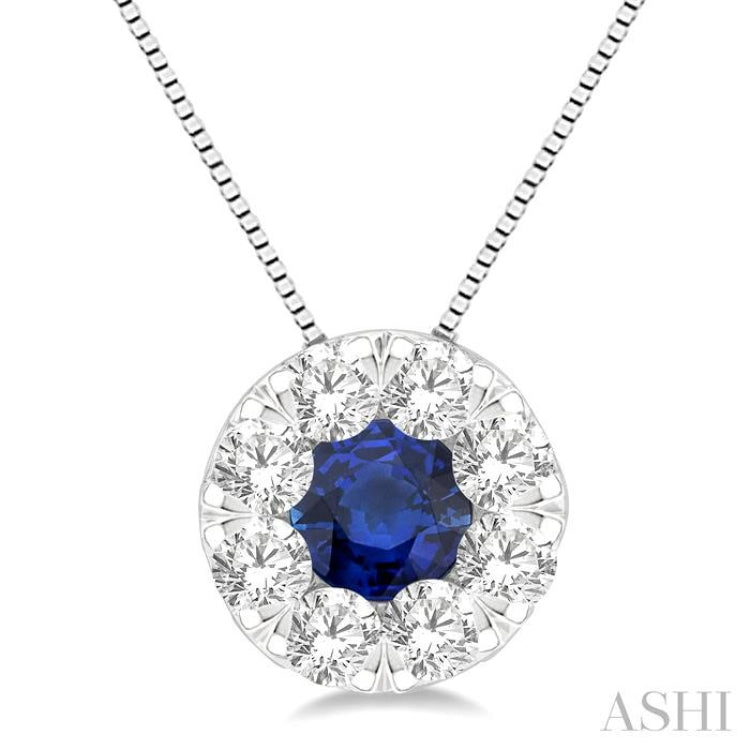 Lovebright Gemstone & Diamond Pendant