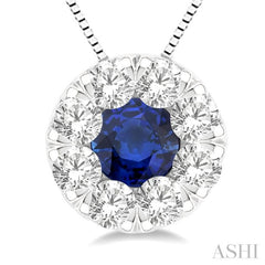 Lovebright Gemstone & Diamond Pendant