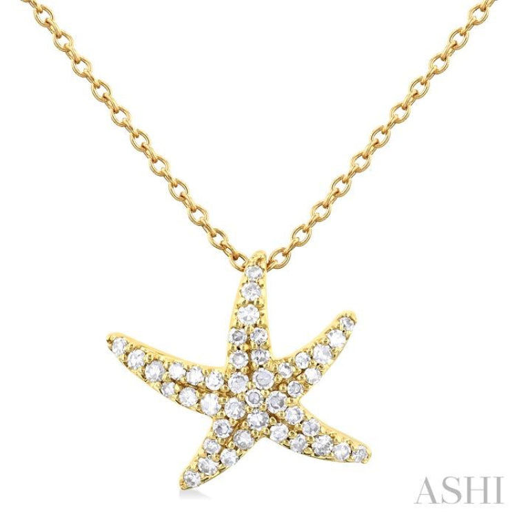 Starfish Petite Diamond Fashion Pendant