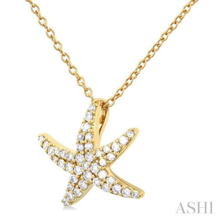 Starfish Petite Diamond Fashion Pendant