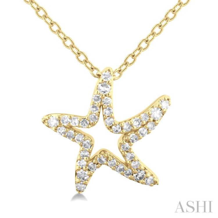 Starfish Petite Diamond Fashion Pendant