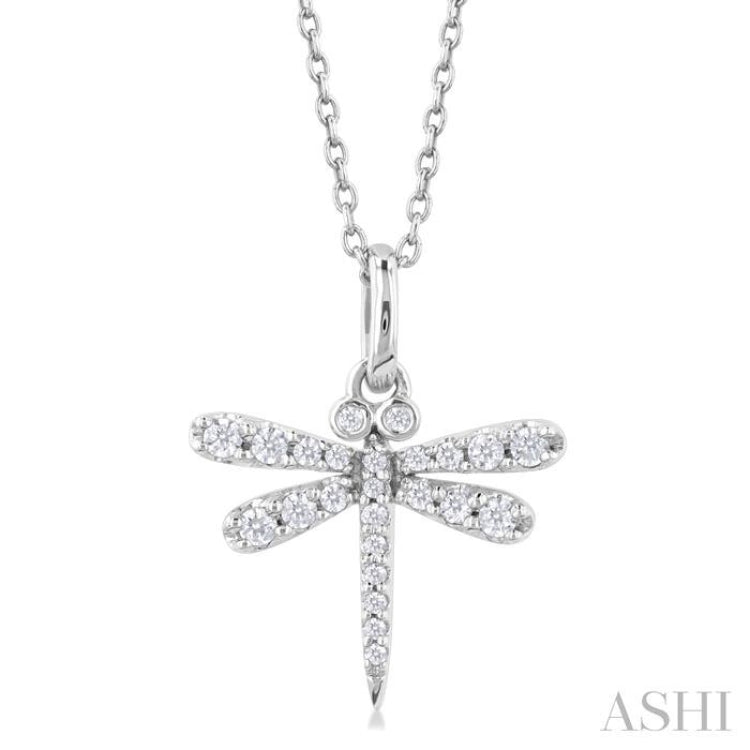 Dragonfly Petite Diamond Fashion Pendant