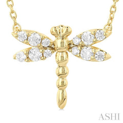 Dragonfly Petite Diamond Fashion Pendant