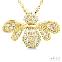 Bumble Bee Petite Diamond Fashion Pendant