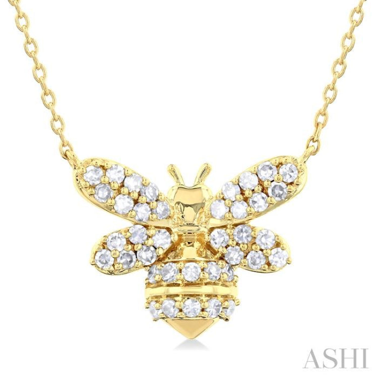 Bumble Bee Petite Diamond Fashion Pendant