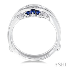 Gemstone & Diamond Insert Ring