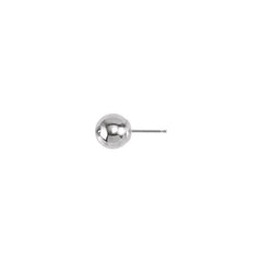 14K White 8 mm Ball Earring