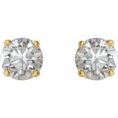 14K Yellow 3/8 CTW Natural Diamond  Stud Earrings