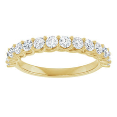 14K Yellow 7/8 CTW Lab-Grown Diamond Anniversary Band