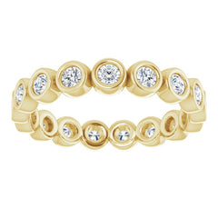 14K Yellow 1/2 CTW Lab-Grown Diamond  Eternity Band Size 7