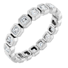 14K Rose 1/2 CTW Lab-Grown Diamond  Eternity Band Size 5