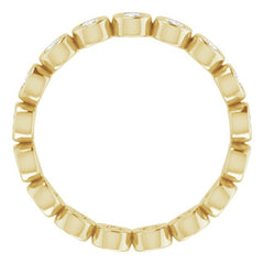 14K Yellow 1/2 CTW Lab-Grown Diamond  Eternity Band Size 5