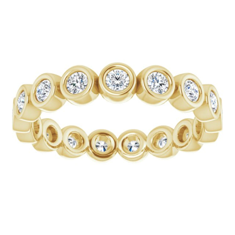 14K Yellow 1/2 CTW Lab-Grown Diamond  Eternity Band Size 5.5