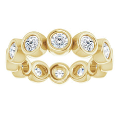 14K Yellow 1 1/6 CTW Lab-Grown Diamond  Eternity Band Size 5.5