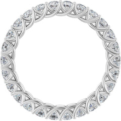 14K White 1 1/2 CTW Lab-Grown Diamond  Eternity Band