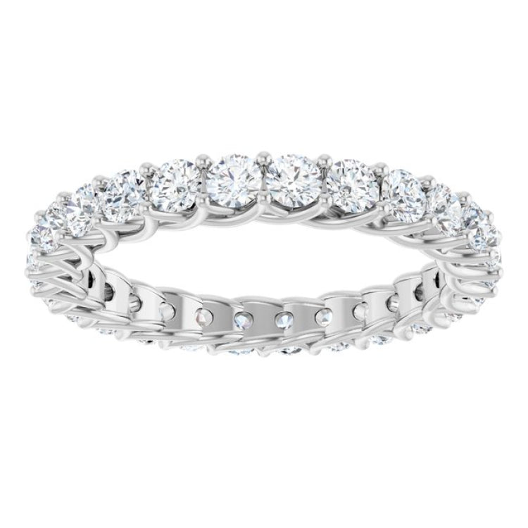 14K White 1 1/2 CTW Lab-Grown Diamond  Eternity Band