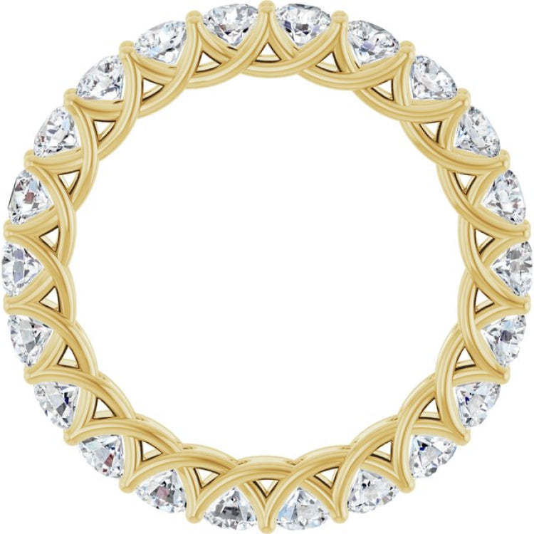 14K Yellow 1 7/8 CTW Natural Diamond Eternity Band