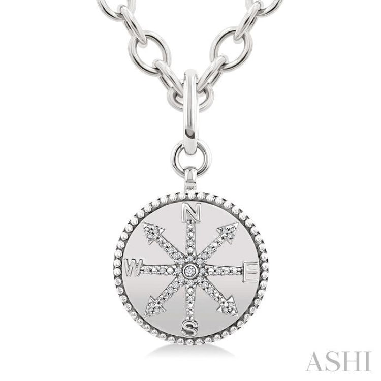 .10CTRDDM COMPASS MEDALLION PD SL-S+CH*